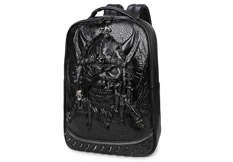 🎃👻 Halloween Fluorescent Pirate Skull Backpack