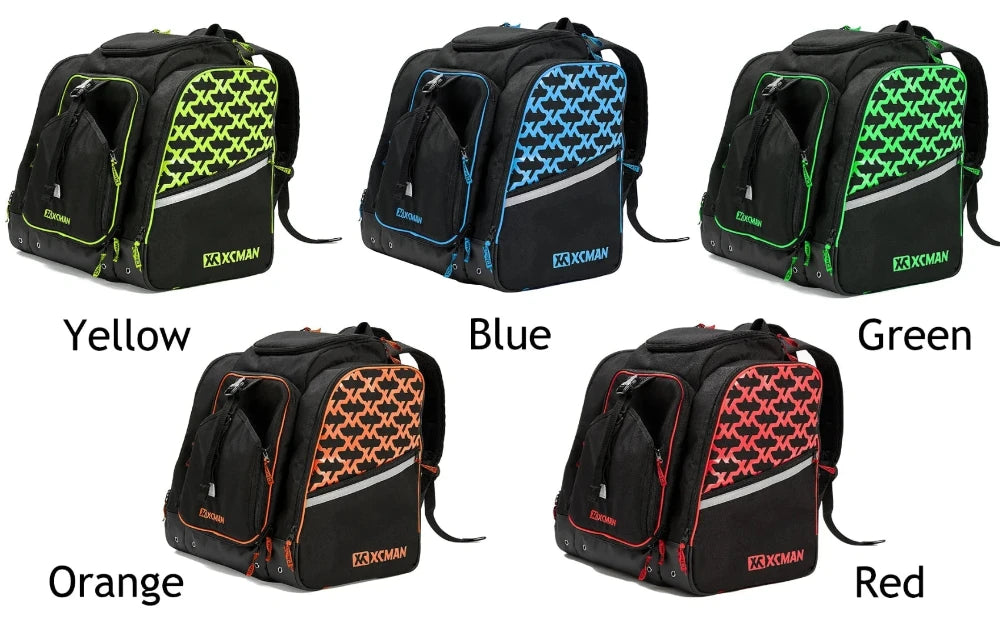 Ski Boot and Snowboard Boot Backpack Bag, Waterproof Exterior & Bottom