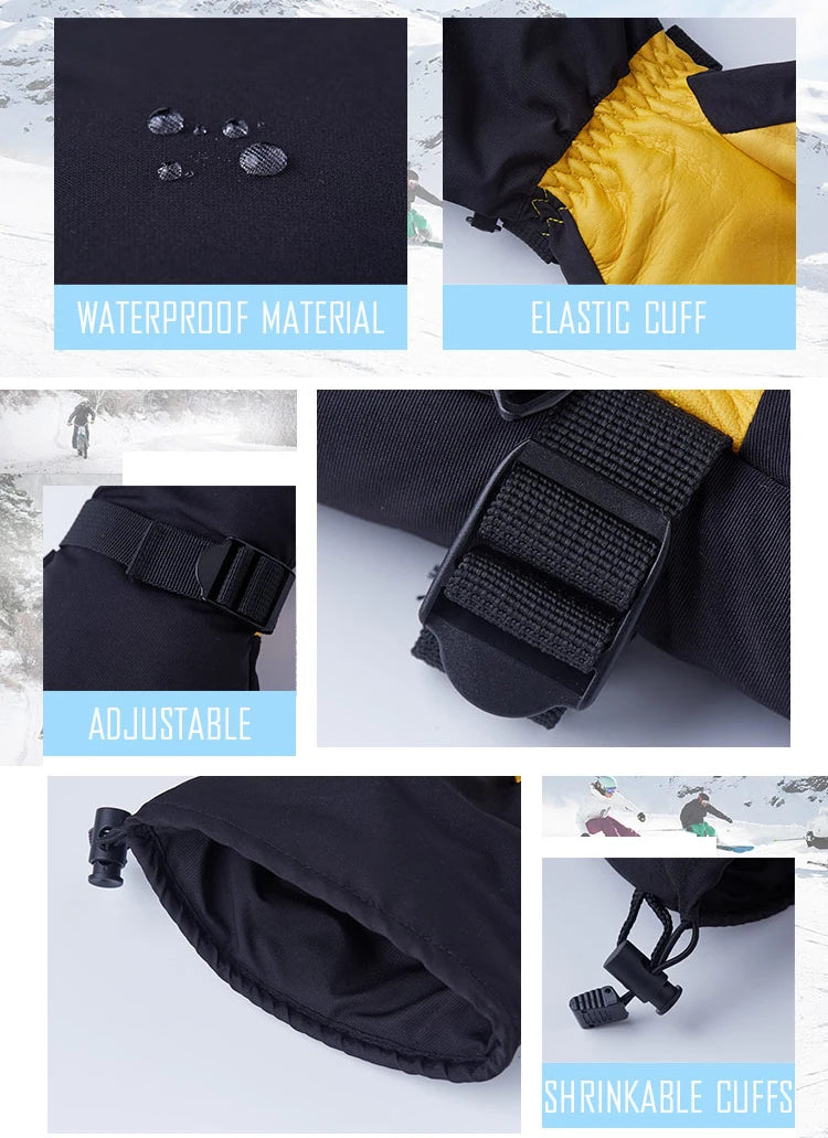 Long Gloves Snowboard Snowmobile Skiing