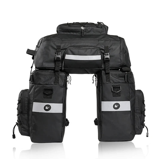 Bike Pannier Bag 3-In-1 65L Multi-Purpose Waterproof Rear Packbag