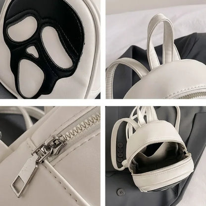 🎃🦇 Halloween PU Leather Backpacks For Women Small Backpack