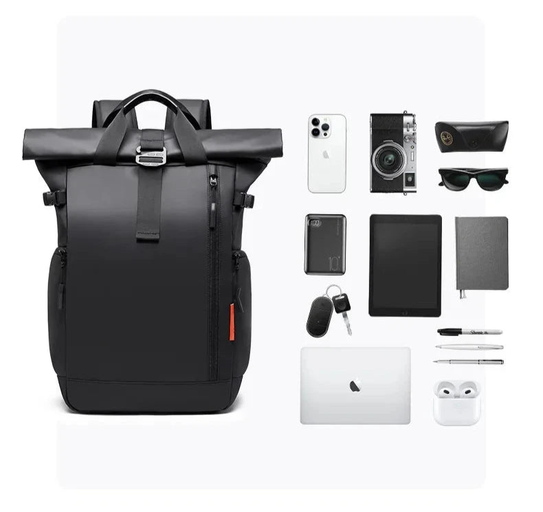 Large Capacity Roll Top Travel Backpack