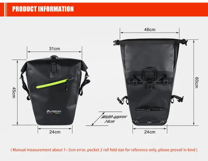 Bicycle Rear Rack Waterproof Pannier Bag