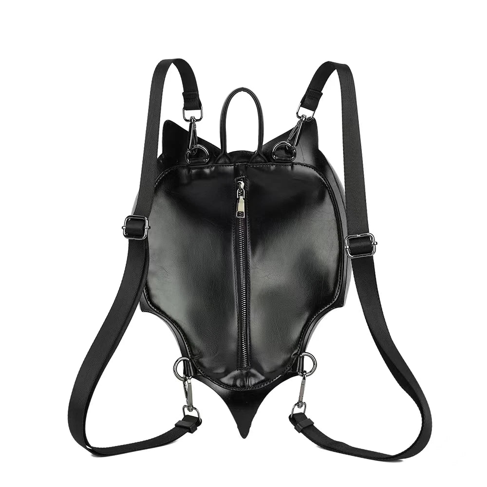 🎃🦇 Halloween Girl Gothic Bat Shaped Backpack Handbag