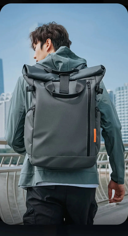Large Capacity Roll Top Travel Backpack