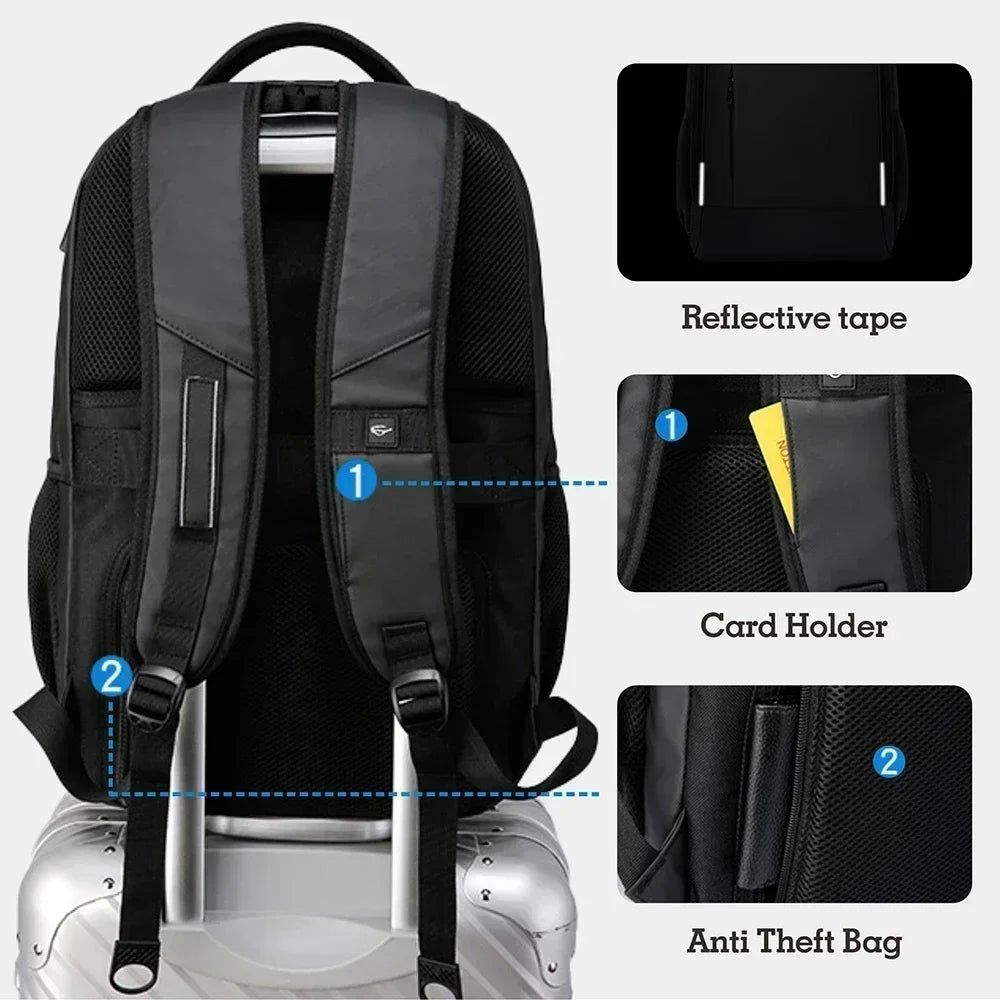 Laptop Backpack Waterproof Anti Theft USB Bag Large Capacity Fashion School Travel