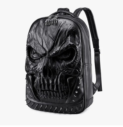 🎃👻 HALLOWEEN Backpack 3D Laptop Bag Large Capacity Thick Leather Rivet
