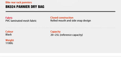 Bicycle Rear Rack Waterproof Pannier Bag