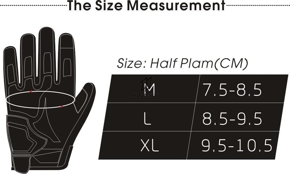 Motorcycle Gloves Breathable Full Finger Protective Touch Screen