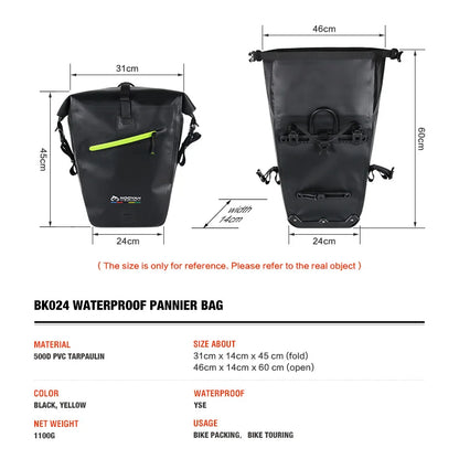 Bicycle Rear Rack Waterproof Pannier Bag