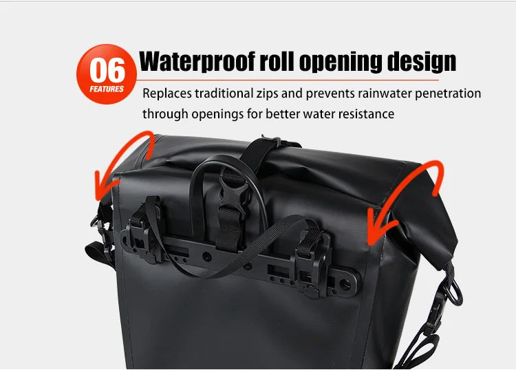Bicycle Rear Rack Waterproof Pannier Bag