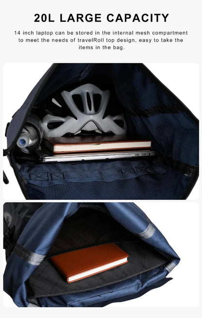 Bike Pannier Bag 20l Waterproof Cycling Shoulder Bag Backpack