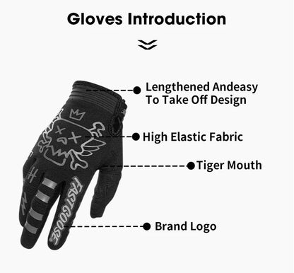 Motorcycle Bicycle Gloves Touch Screen Full Finger