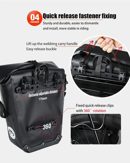 Bicycle Rear Rack Waterproof Pannier Bag