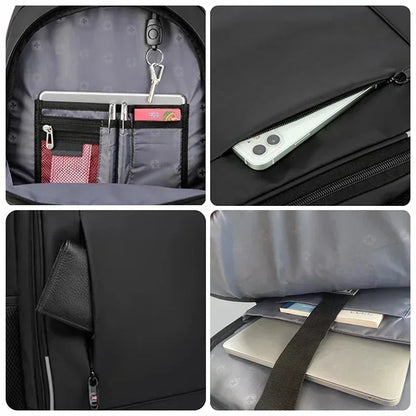 Laptop Backpack Waterproof Anti Theft USB Bag Large Capacity Fashion School Travel