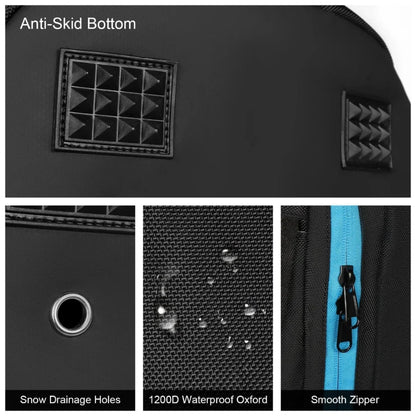 50L Capacity Skiing Boot Backpack Dry Wet Separation Storage